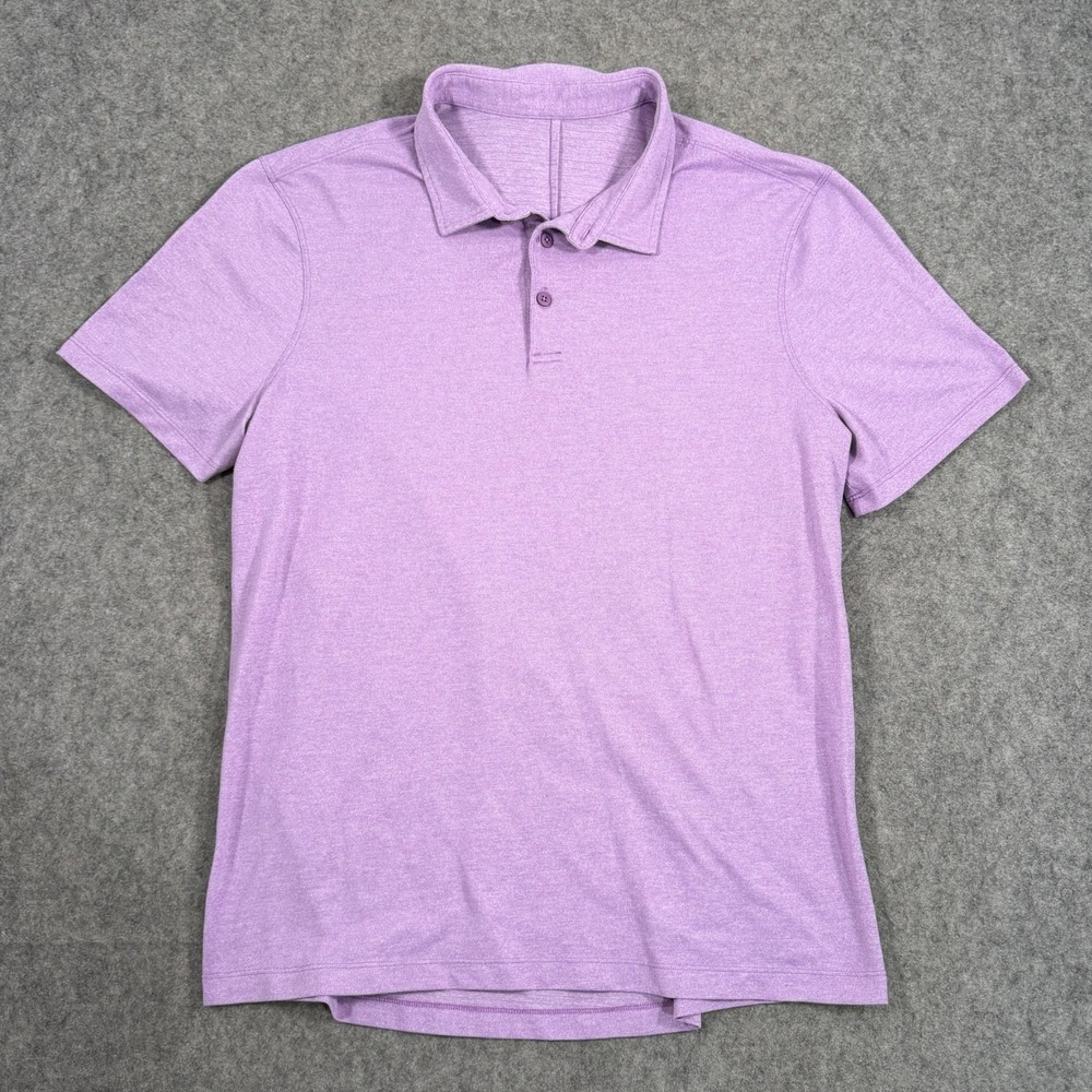 Lululemon Purple Evolution Short Sleeve Collared Polo Shirt Men's Size‎ M